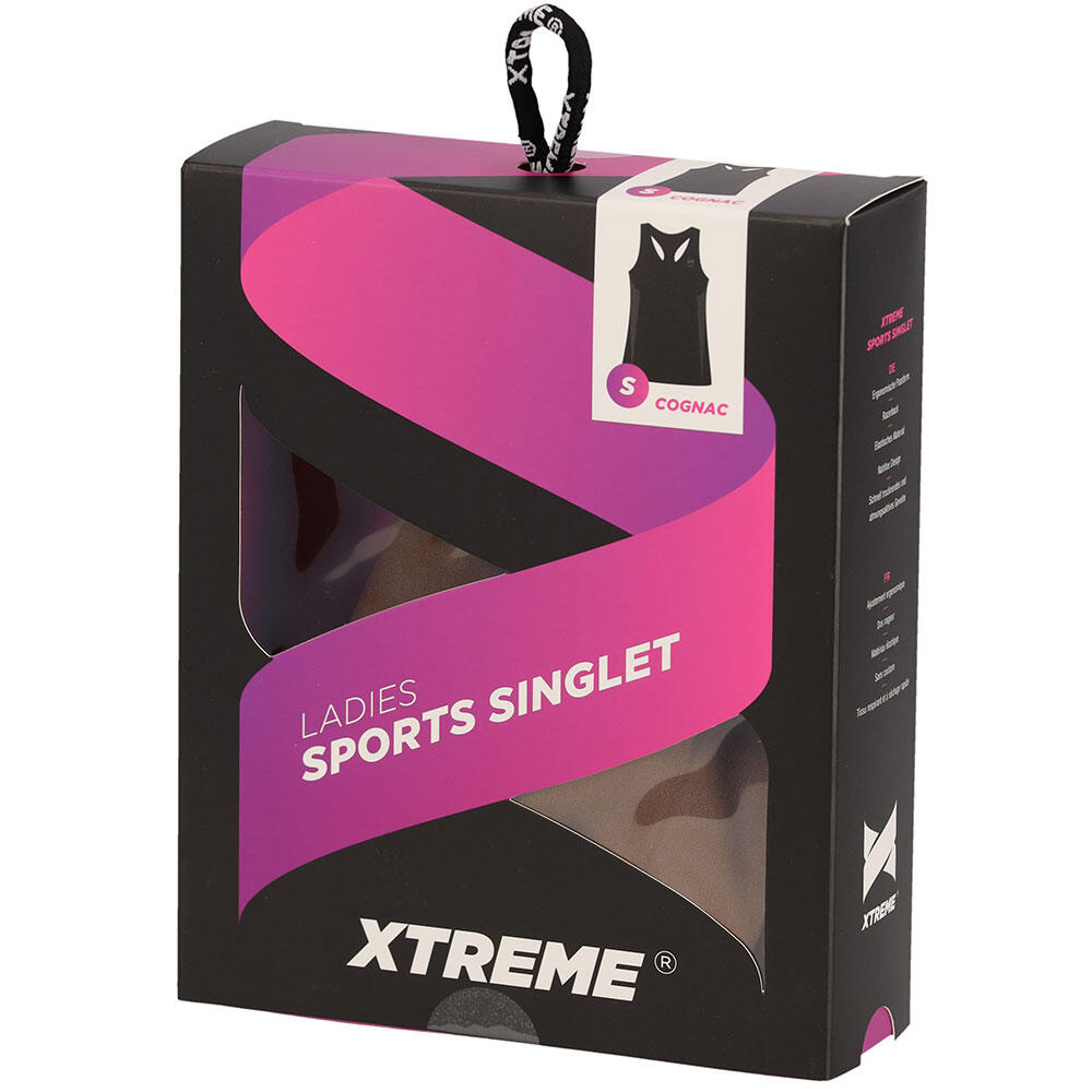 Xtreme Sportswear Sport Singlet Dames Cognac 4/4
