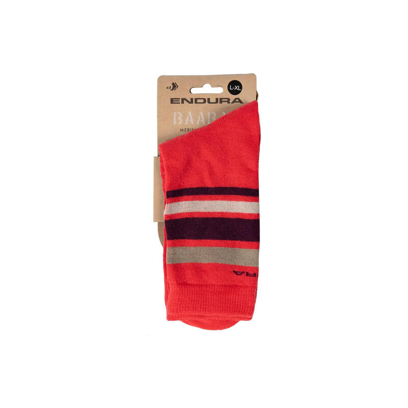 Endura Baabaa Stripe Sok Rood