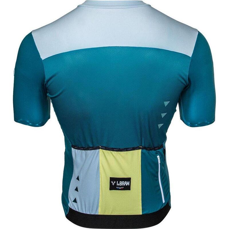 Maillot Manches Courtes LeBram Cenise Turquoise