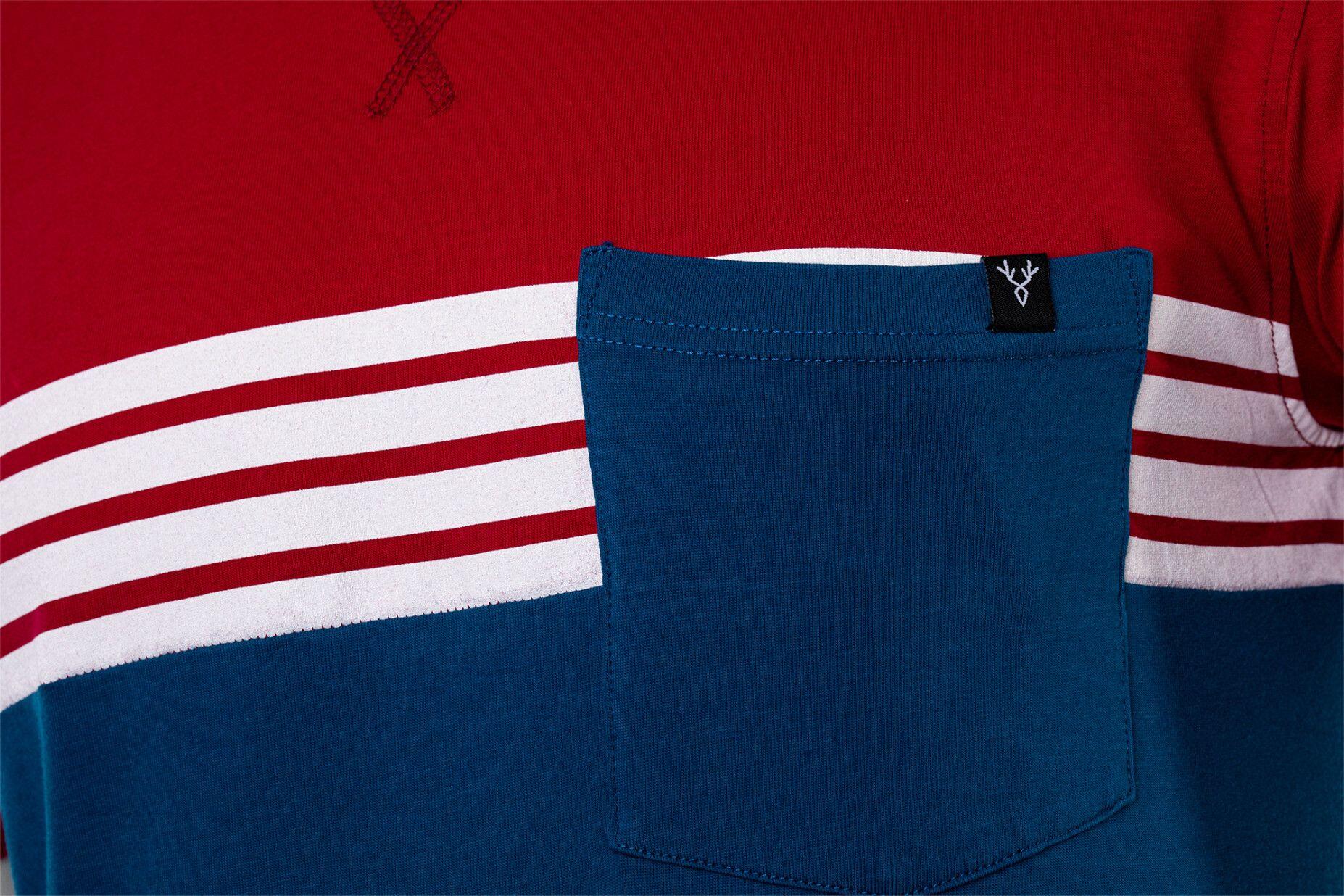 LeBram Camiseta Manga Corta Bolsillo Tourmalet Rojo / Azul 4/6