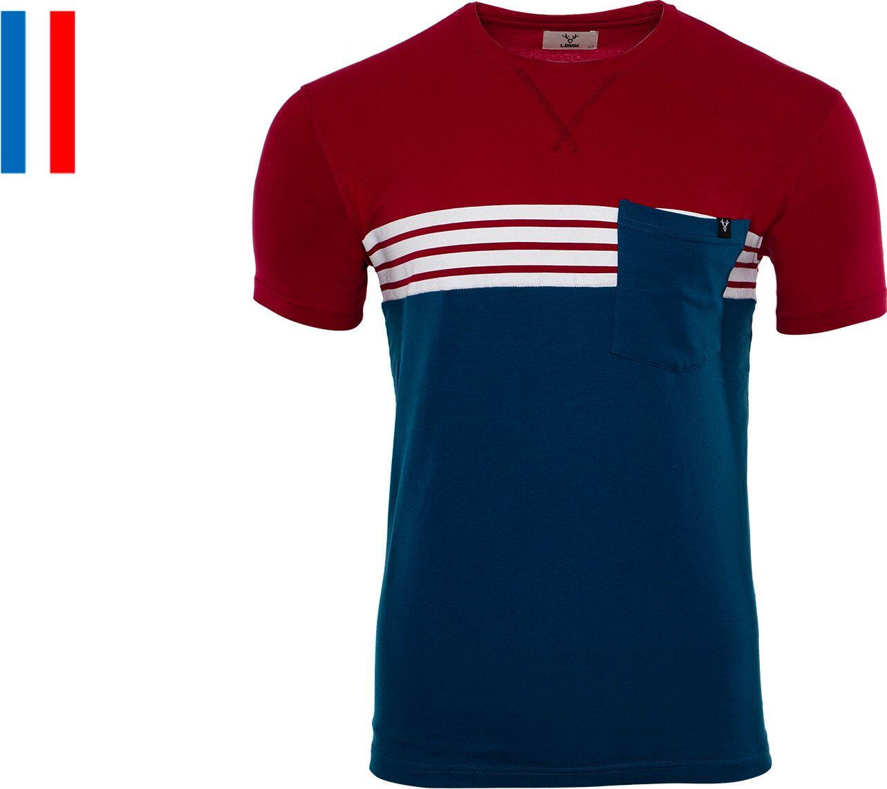 LeBram Camiseta Manga Corta Bolsillo Tourmalet Rojo / Azul 2/6