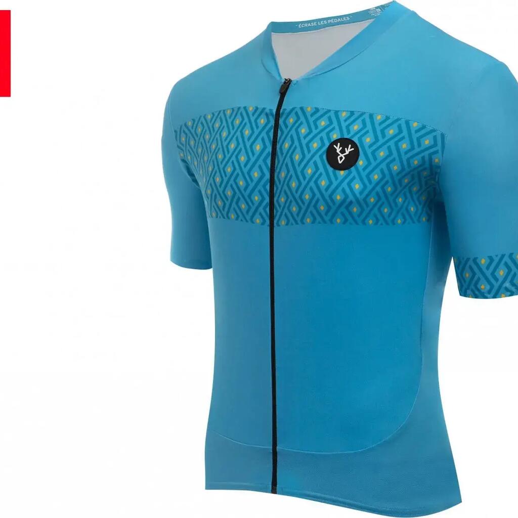 LeBram Luz Ardiden Short Sleeve Jersey Sapphire Blue Tailored Fit