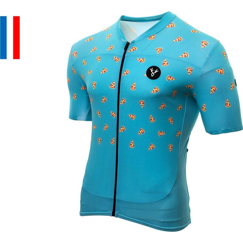 Maillot de manga corta LeBram Ravito Azul Ajuste