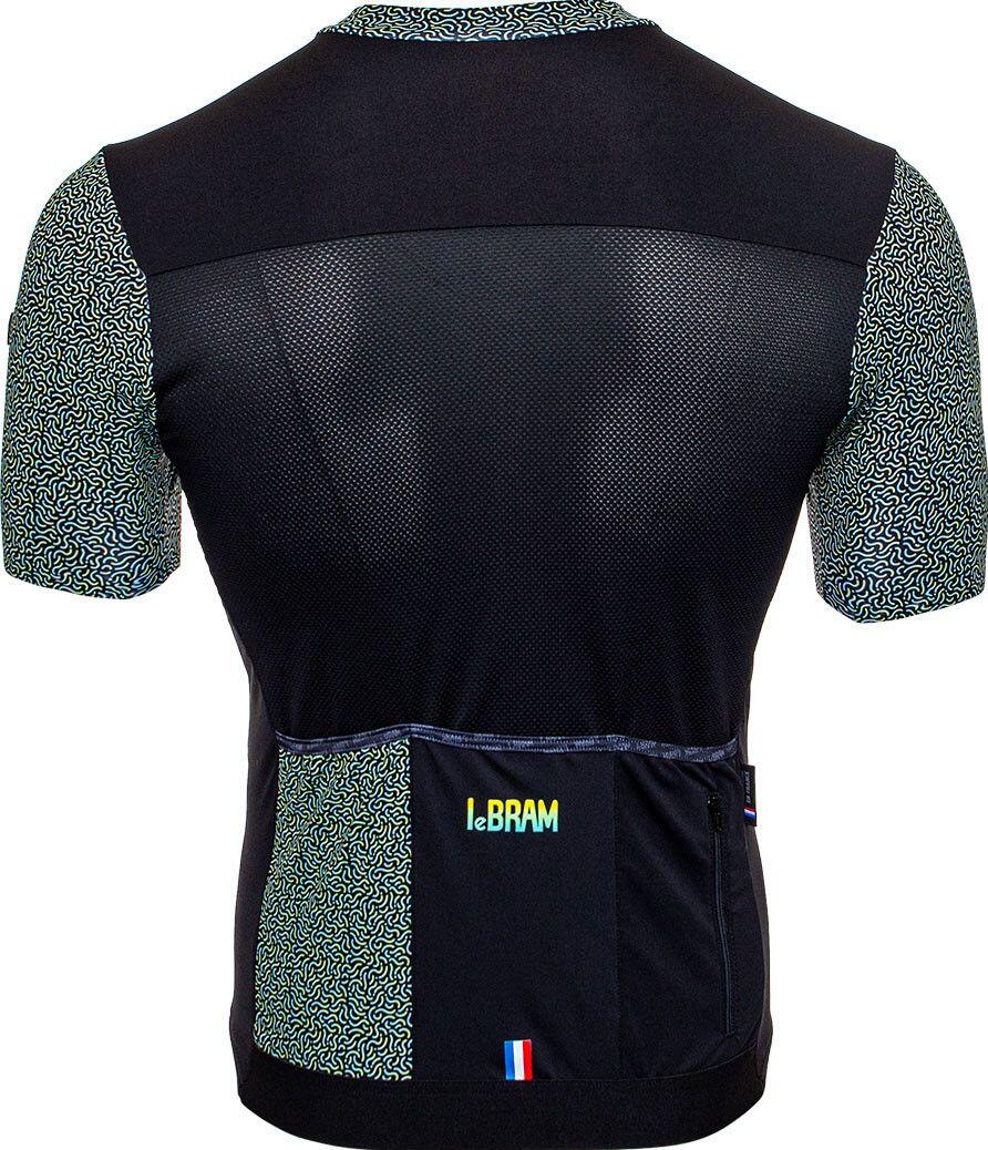 LeBram Aspin Short Sleeve Jersey Preto Verde 3/7