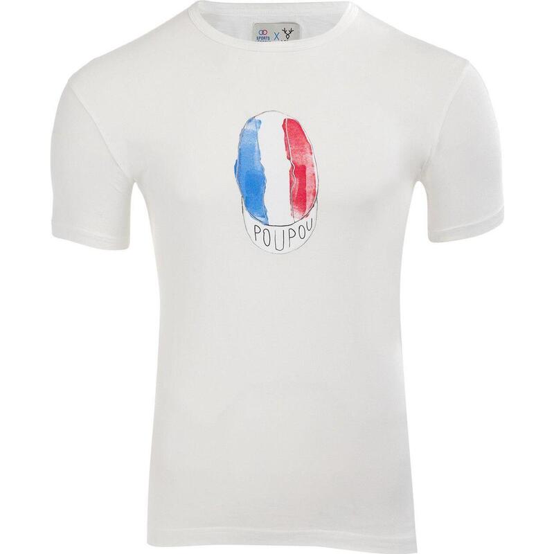 T-Shirt Manches Courtes LeBram & Sport d'Epoque Poupou Marshmallow / Blanc