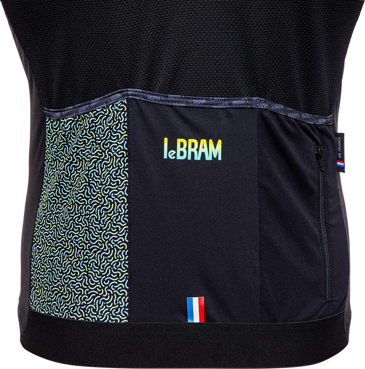 LeBram Aspin Short Sleeve Jersey Preto Verde 4/7