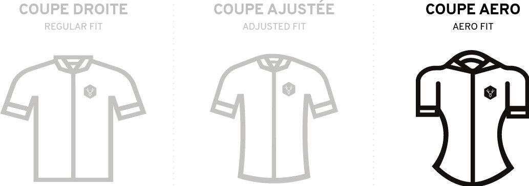 Maillot Manches Courtes LeBram Allos Bleu Coupe Aero 6/6