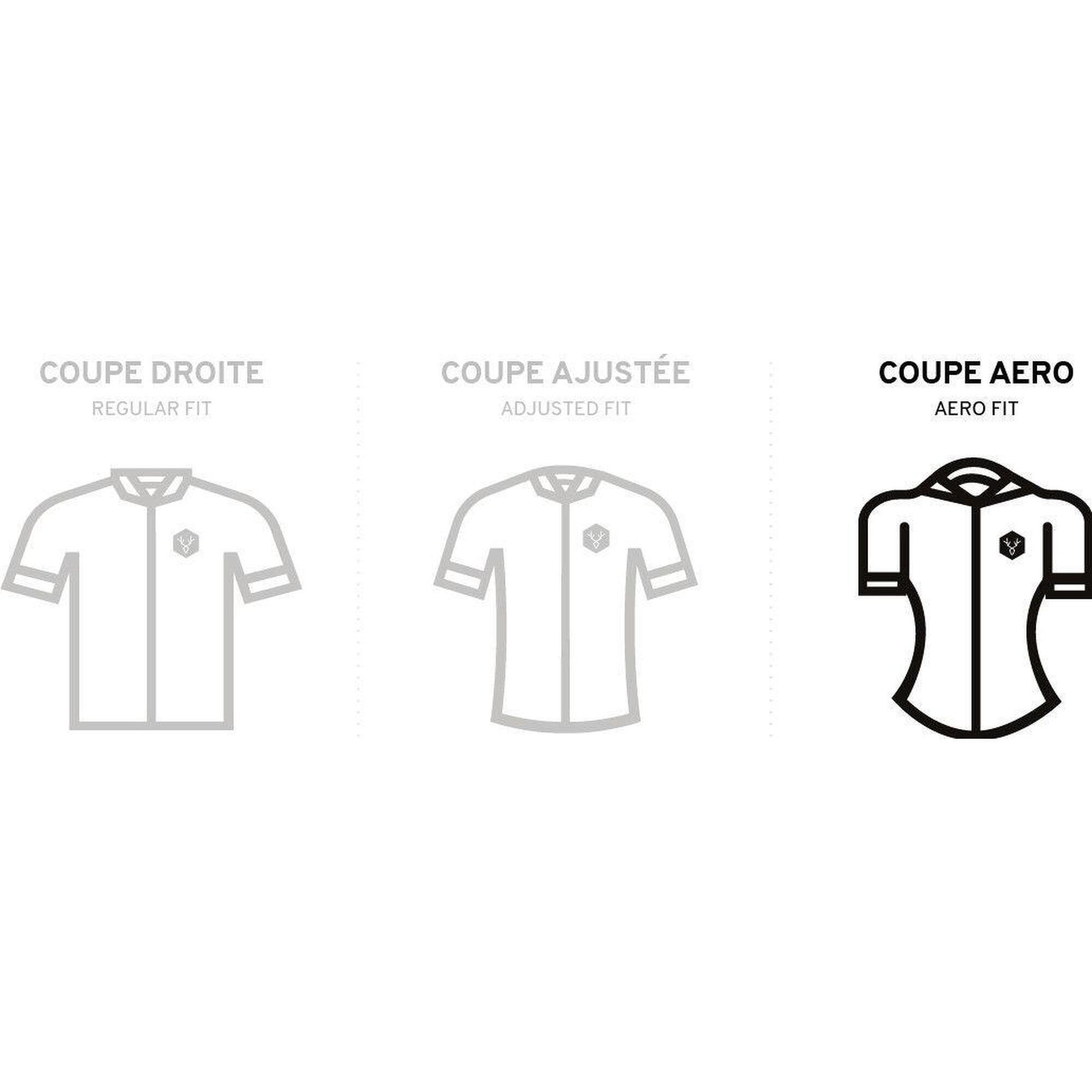 Maillot Manches Courtes LeBram Grand Ballon Beige Sable Coupe Aero LEBRAM Decathlon