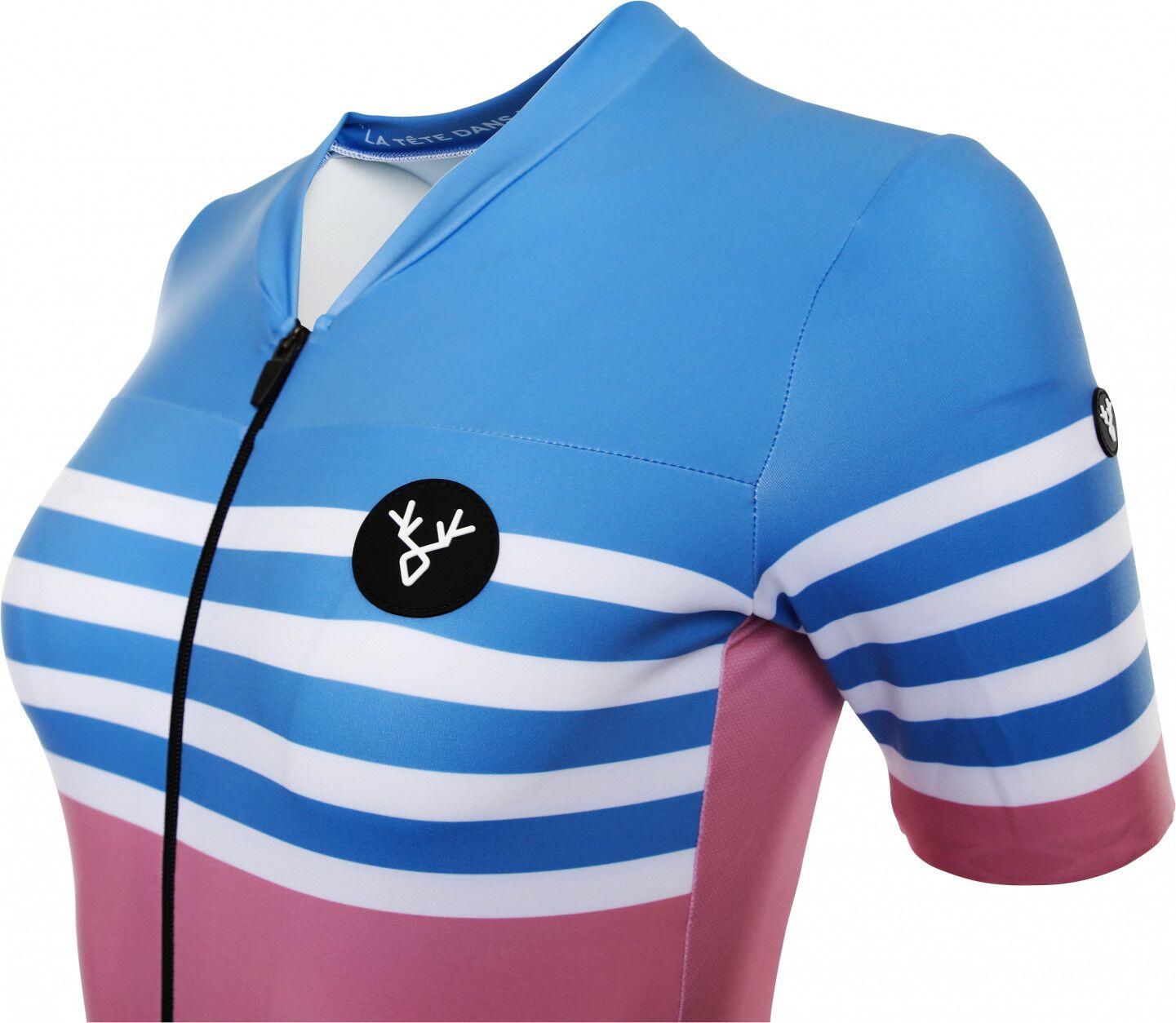 Maillot de manga corta LeBram Tourmalet Ciel para mujer Ajuste 4/7
