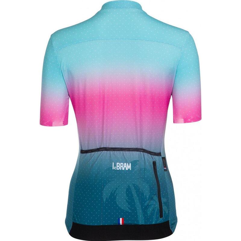 Maillot Manches Courtes Femme LeBram Vence Rose Ciel