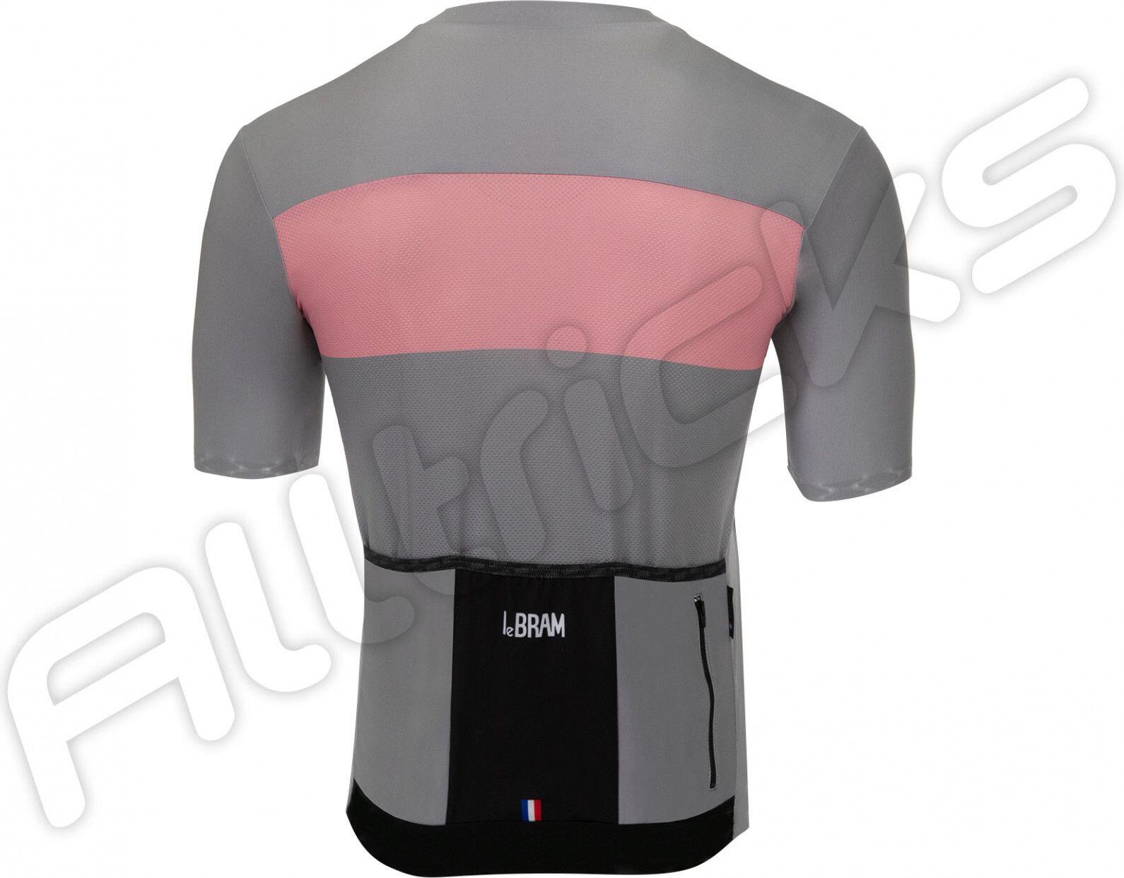 LeBram Eze Jersey de manga corta gris rosado a medida 4/7