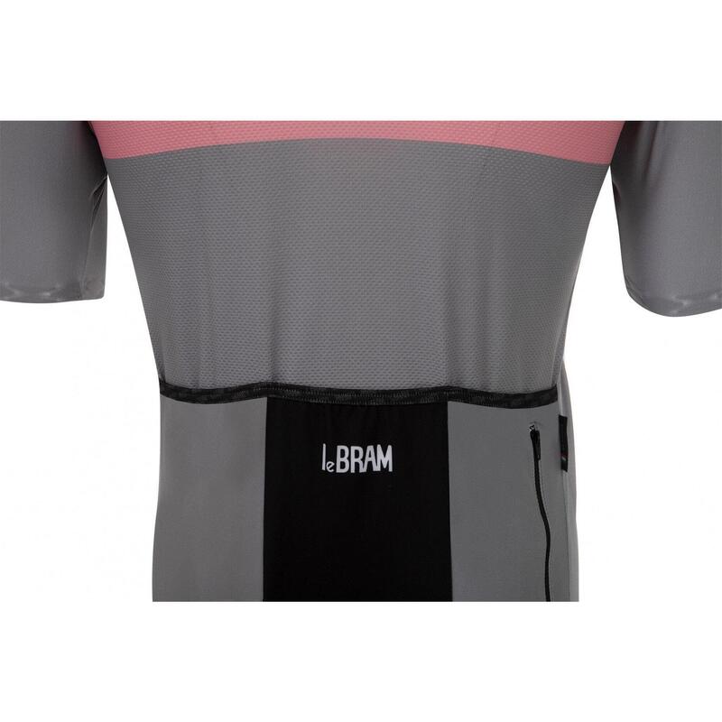 LeBram Eze Gray Pink Short Sleeve Jersey Tailored Fit