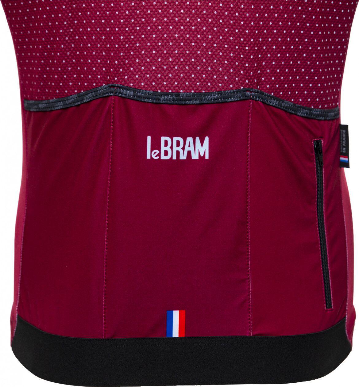 LeBram Short Sleeve Shirt Bordeaux Fitted 5/7
