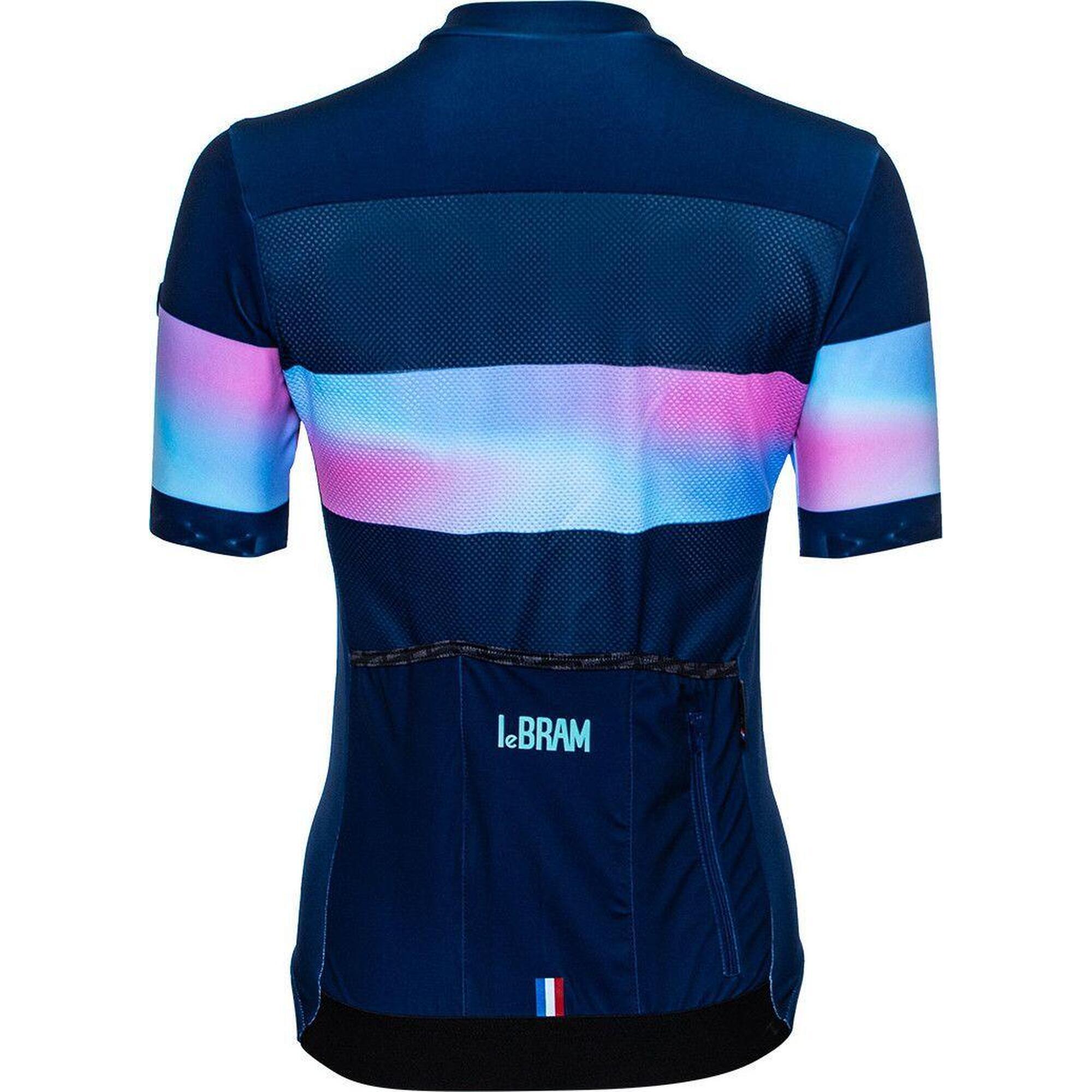 LeBram Agnès Women's Short Sleeved Jersey Sunset Navy