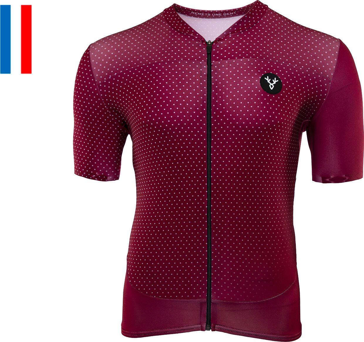 LeBram Short Sleeve Shirt Bordeaux Fitted 2/7