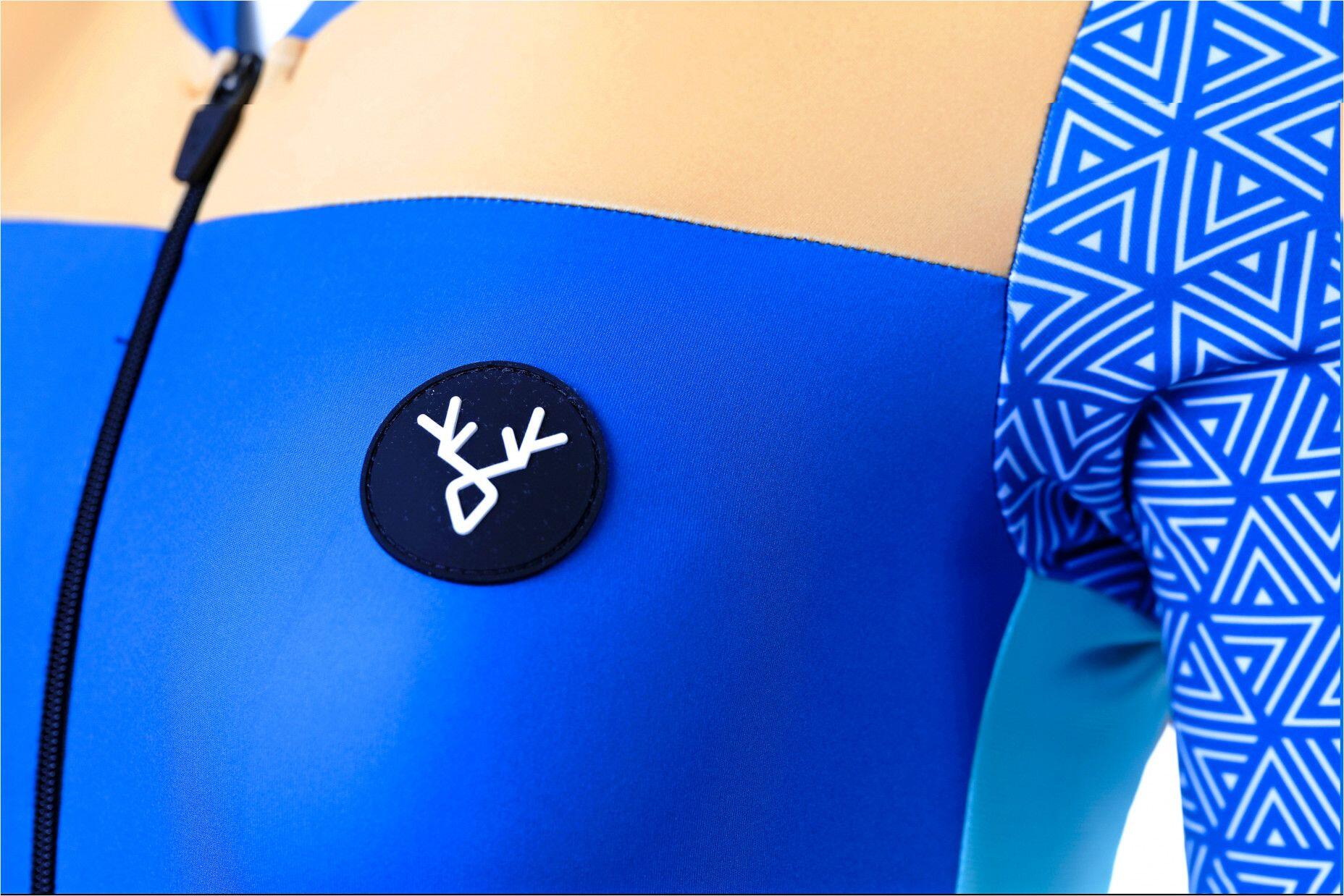Maillot de manga corta LeBram Aspin Mujer Ajuste Azul 5/7