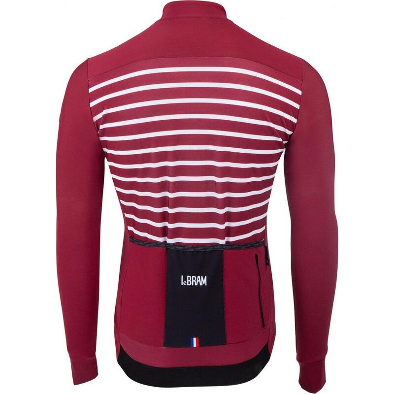 Maillot Manches Longues LeBram Ventoux Bordeaux Coupe Ajustée