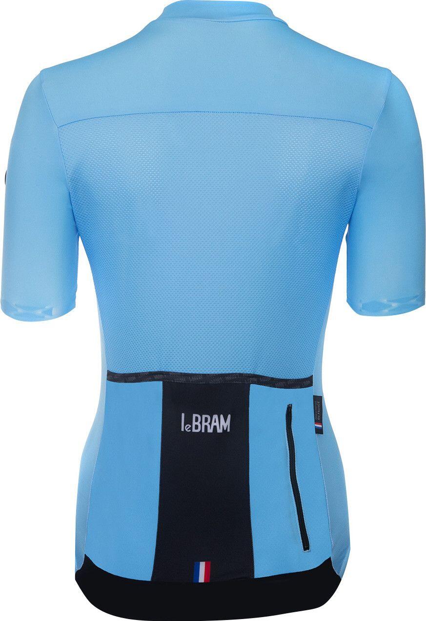 Maillot de manga corta azul cielo LeBram Allos para mujer, ajuste a medida 4/7