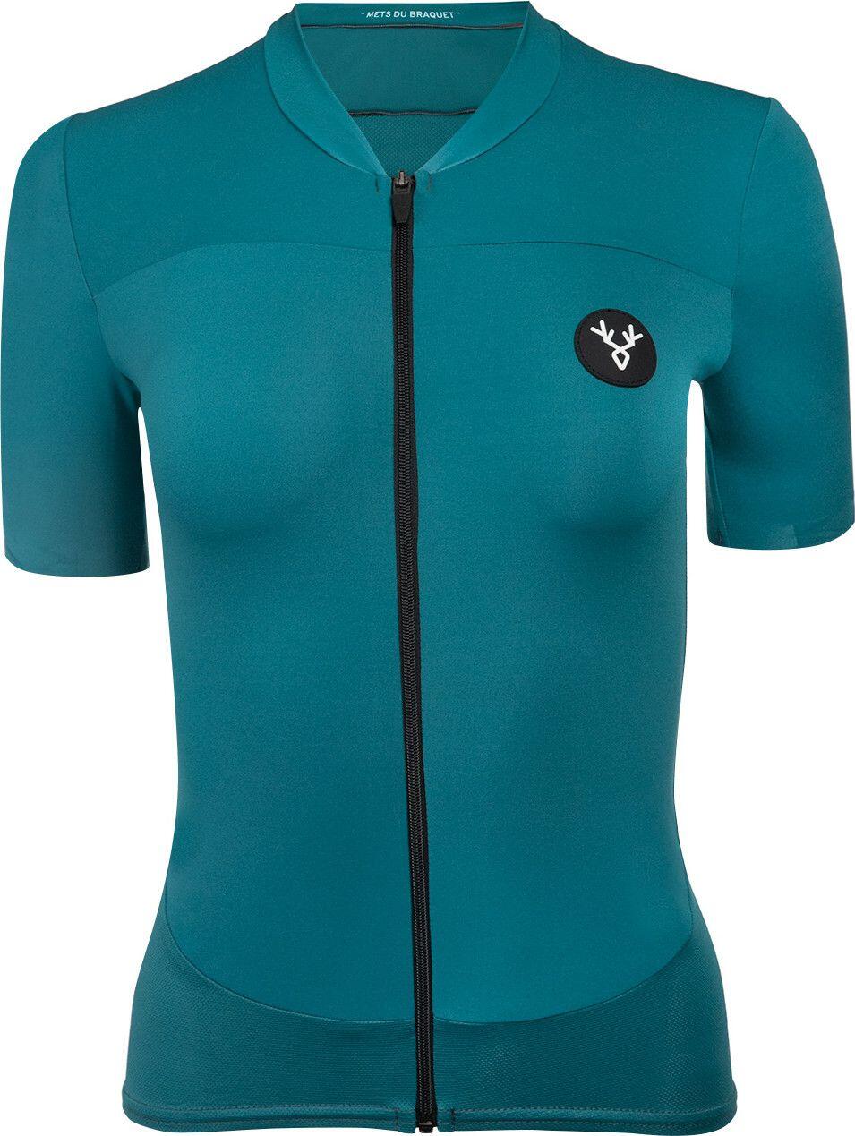 Maillot de manga corta para mujer LeBram Allos Azul Pelforth Tailored Fit 3/7