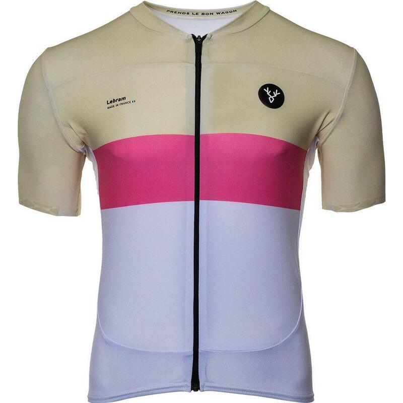 Maillot Manches Courtes LeBram Pas de Peyrol Beige Rose