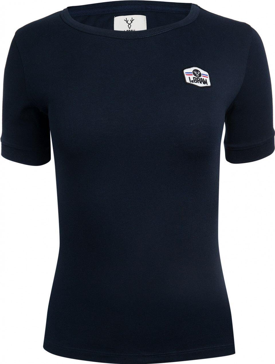Camiseta de manga corta LeBram Crest para mujer azul oscuro 2/5