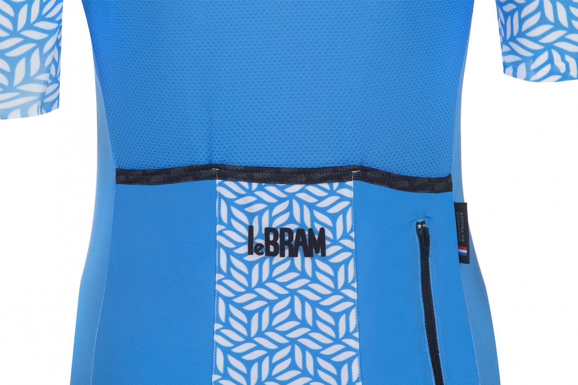 Maglia a maniche corte da donna LeBram Aspin Azzurro vestibilità sartoriale 6/7