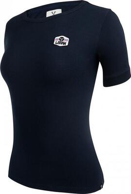 Lebram women's short sleeve t-shirt ecusson dark blue