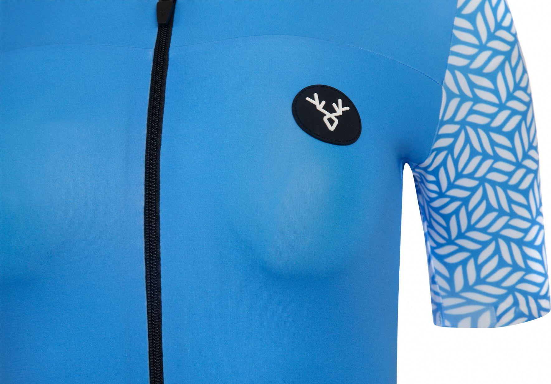 Maglia a maniche corte da donna LeBram Aspin Azzurro vestibilità sartoriale 5/7