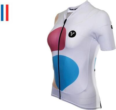 Lebram testanier women's short sleeve jersey white adjusted fit