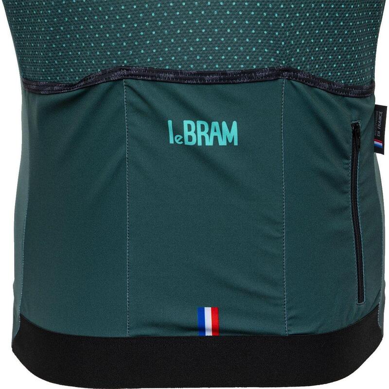 LeBram Korte Mouw Jersey Groen Fitted