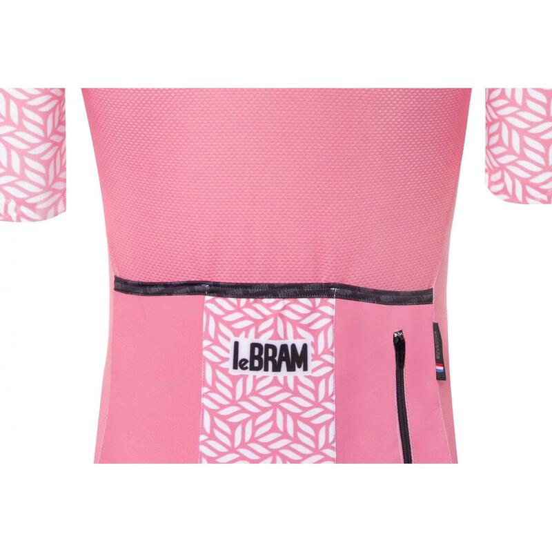 Maillot Manches Courtes Femme LeBram Aspin Saumon Coupe Ajustée