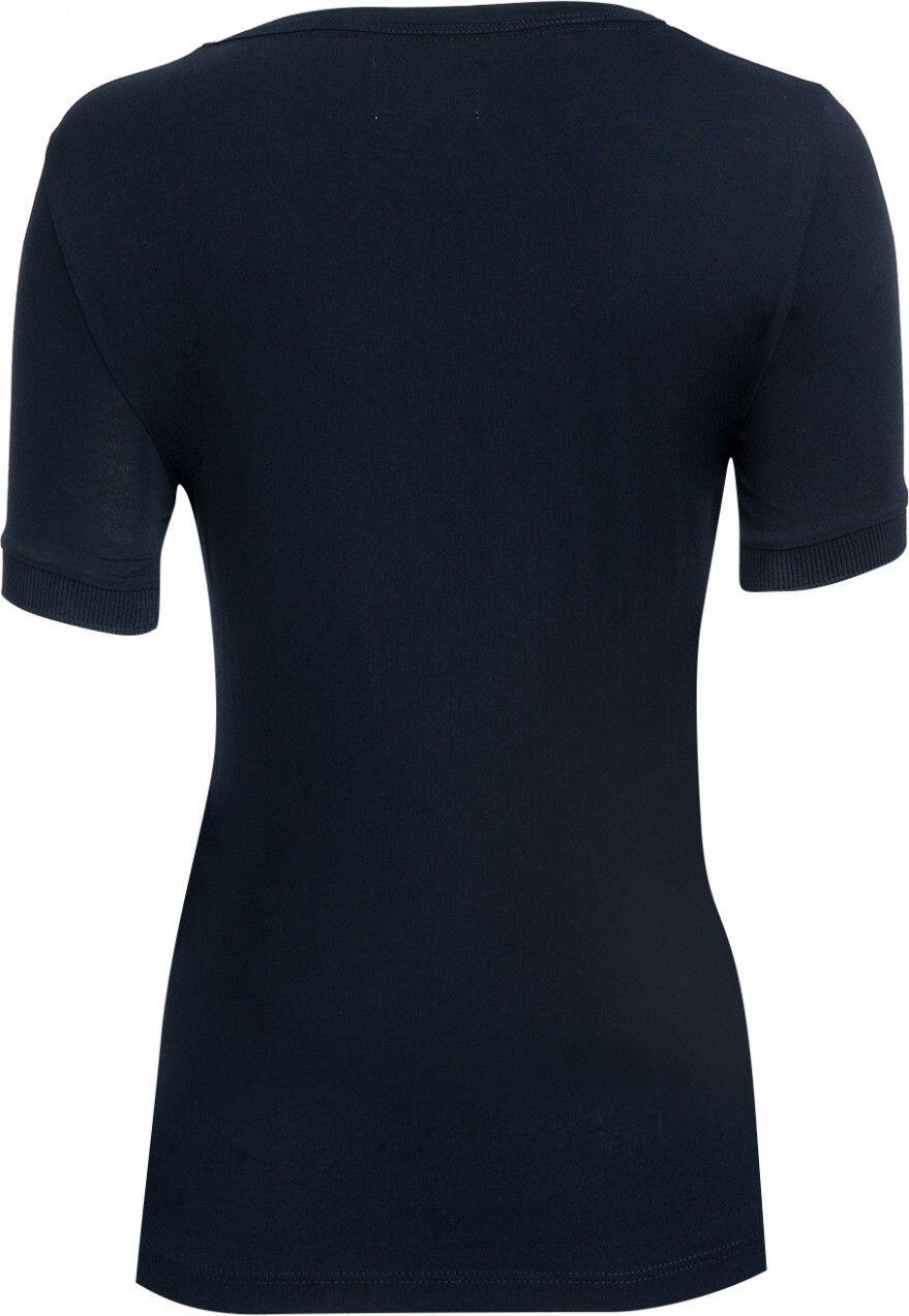 Camiseta de manga corta LeBram Crest para mujer azul oscuro 3/5