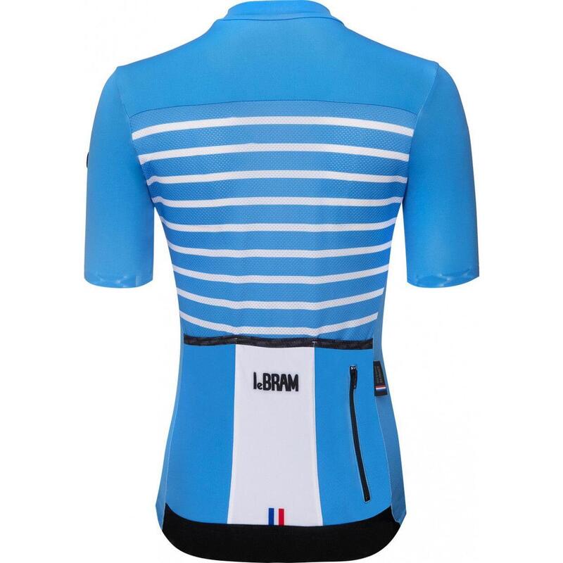 Maillot Manches Courtes Femme LeBram Ventoux Bleu Azur Coupe Ajustée