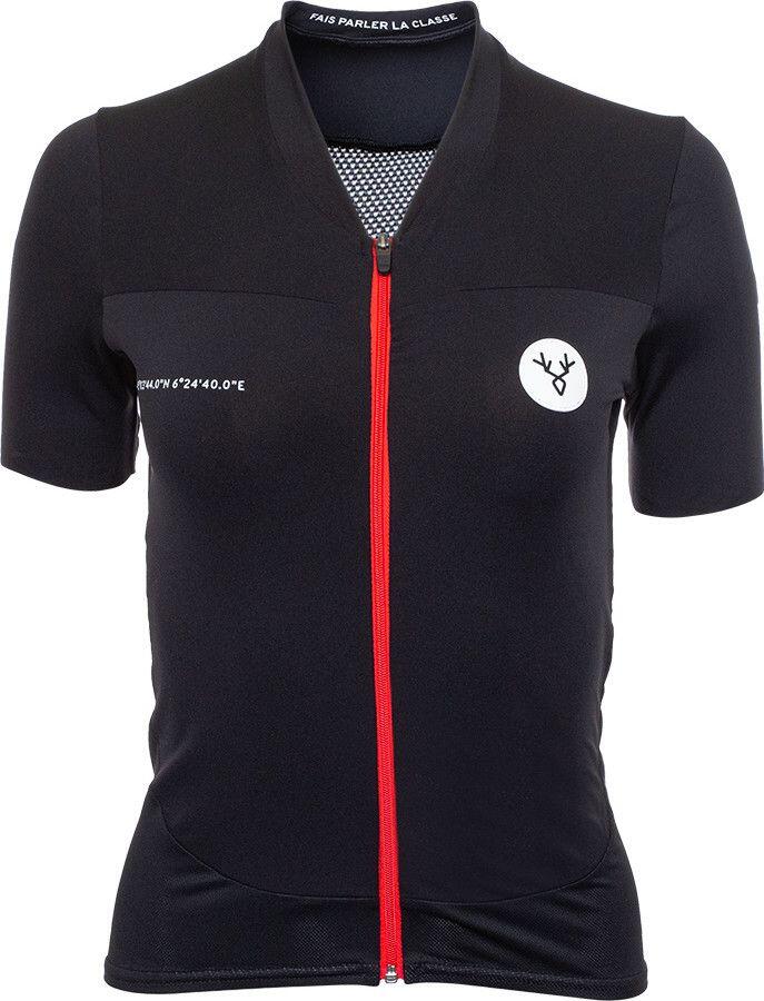 LeBram Galibier Damen Kurzarmtrikot Schwarz 2/6