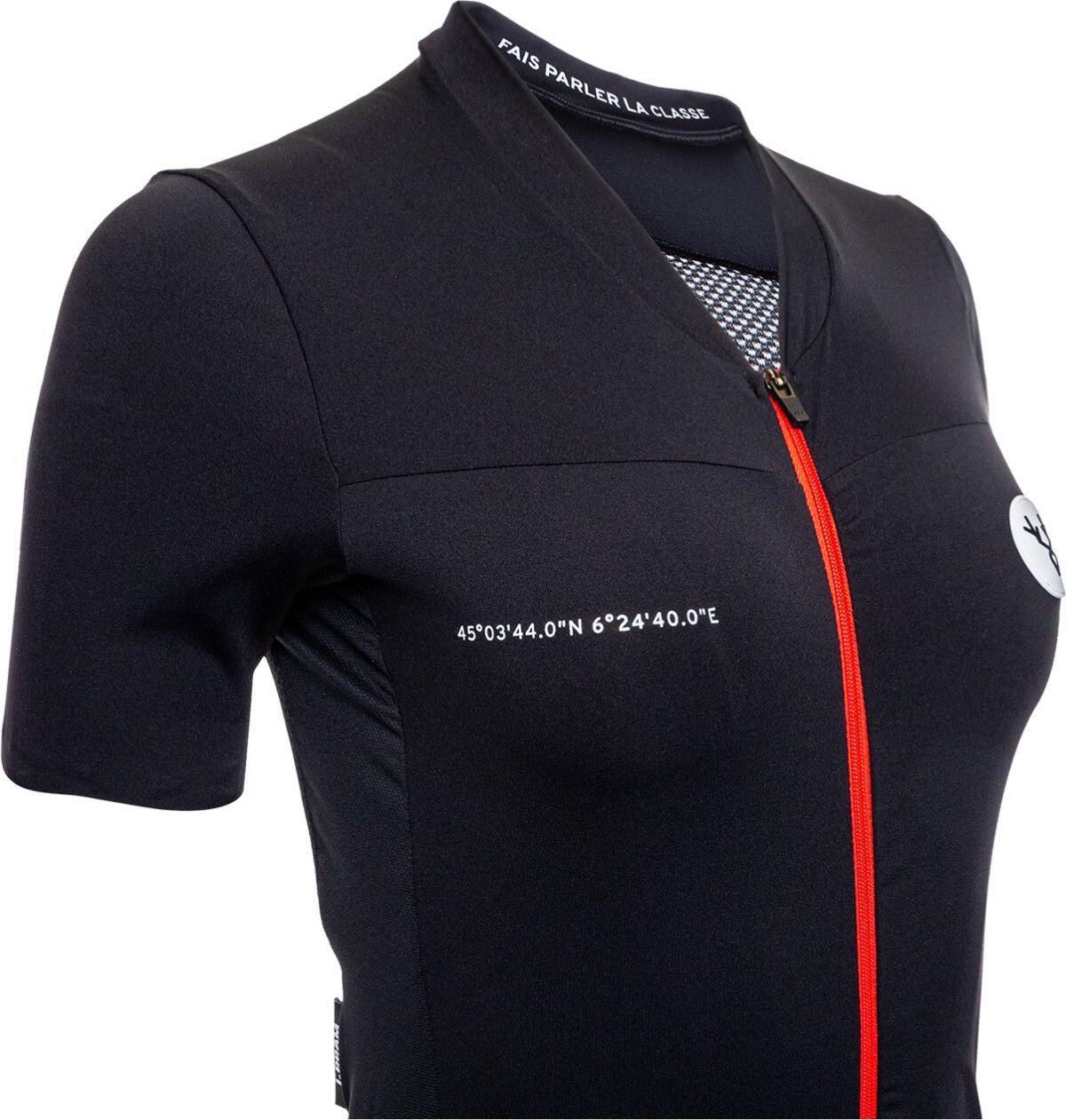 LeBram Galibier Damen Kurzarmtrikot Schwarz 5/6