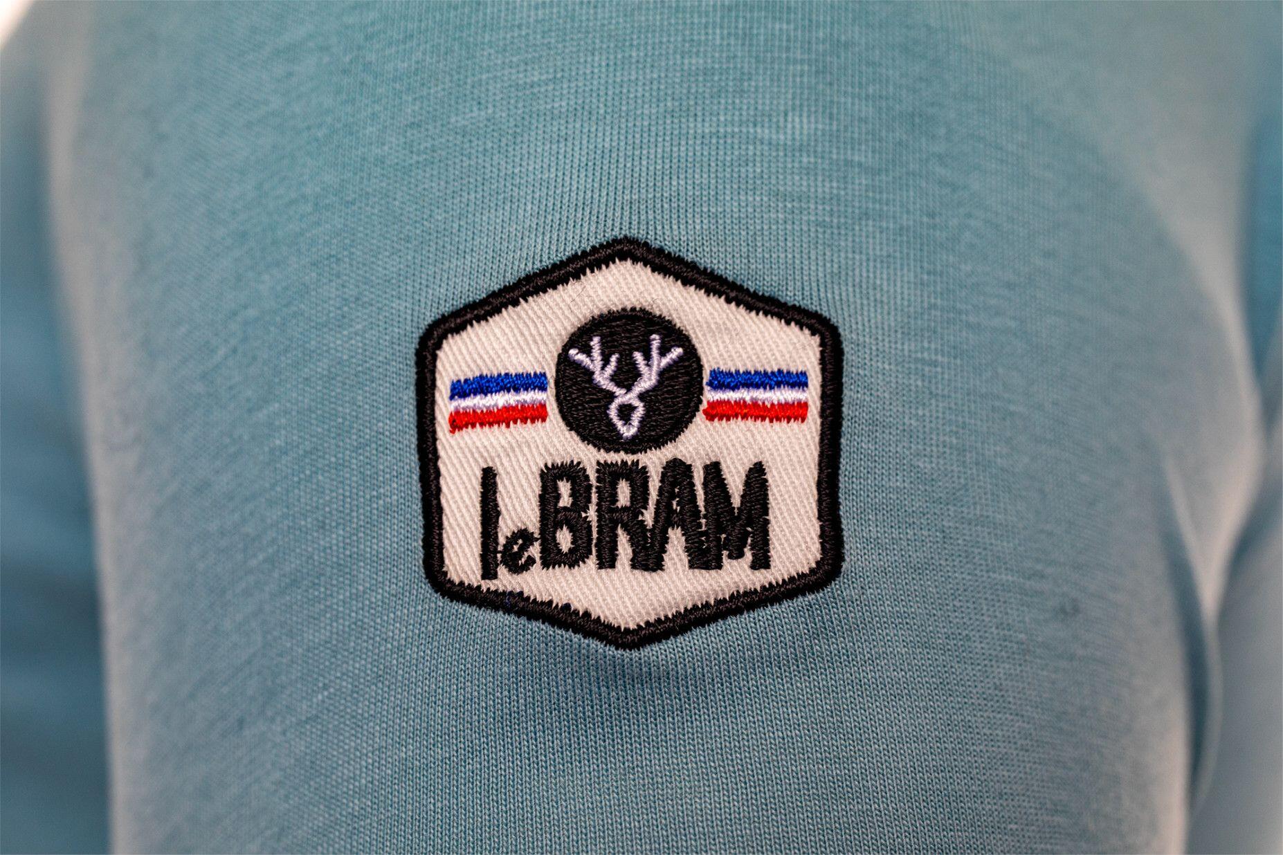 LeBram Camiseta Manga CortaBolsillo Grande Bola Blanco Verde 3/6