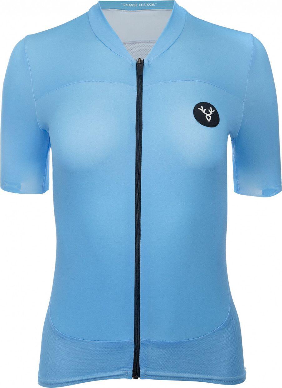 Maillot de manga corta azul cielo LeBram Allos para mujer, ajuste a medida 3/7