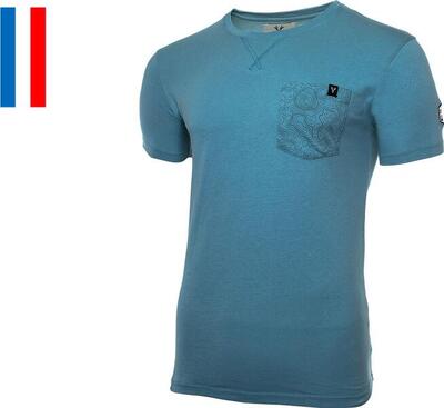 Lebram short sleeve t-shirt pocket large ball white green