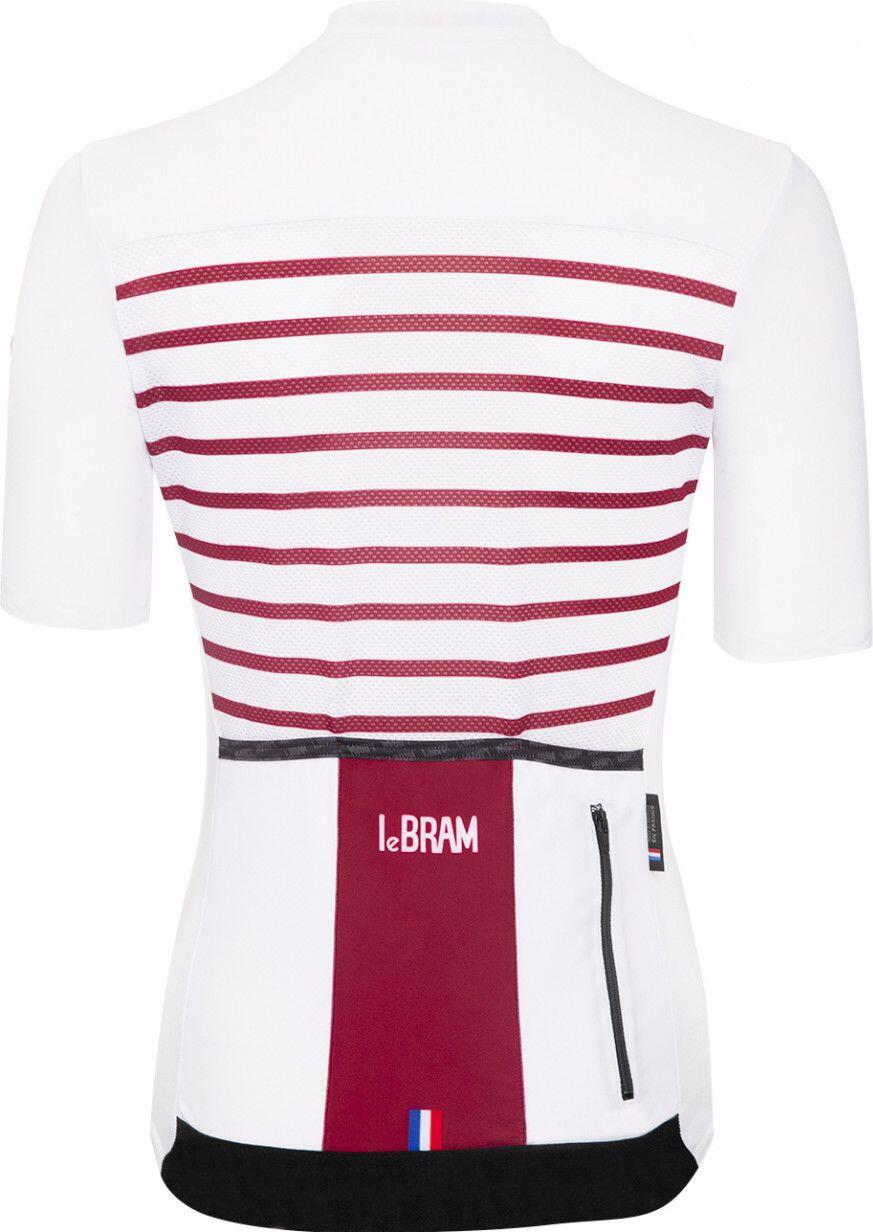 Maglia manica corta da donna LeBram Ventoux White Bordeaux Tailored Fit 4/7