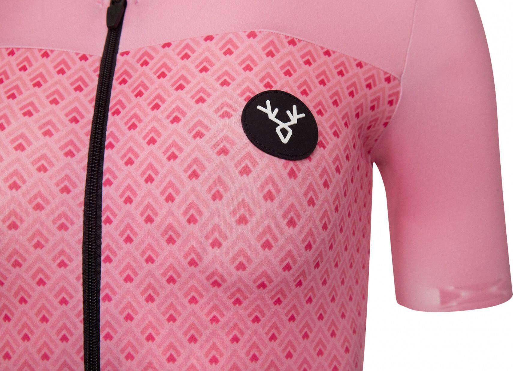 Maglia a maniche corte da donna LeBram Portillon color salmone 5/6