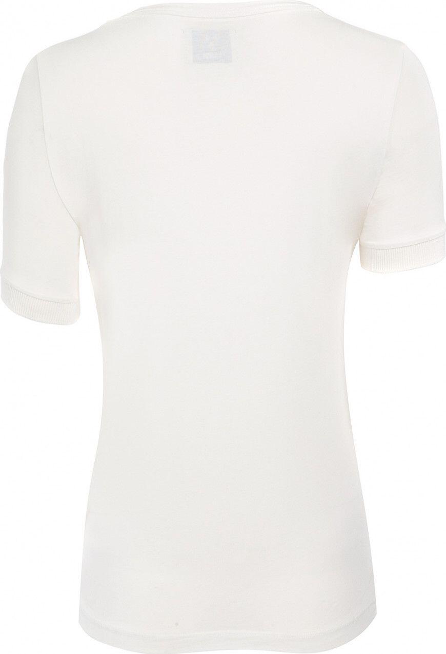 LeBram Camiseta de manga corta para mujer Marshmallow / White 3/5