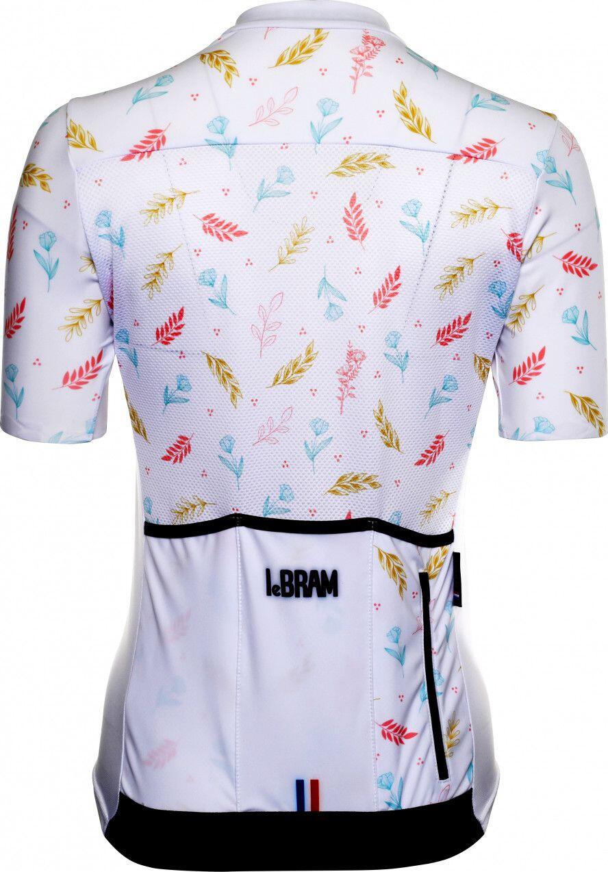 LeBram La Faye Maillot Manga Corta Mujer Ajuste Blanco 3/7