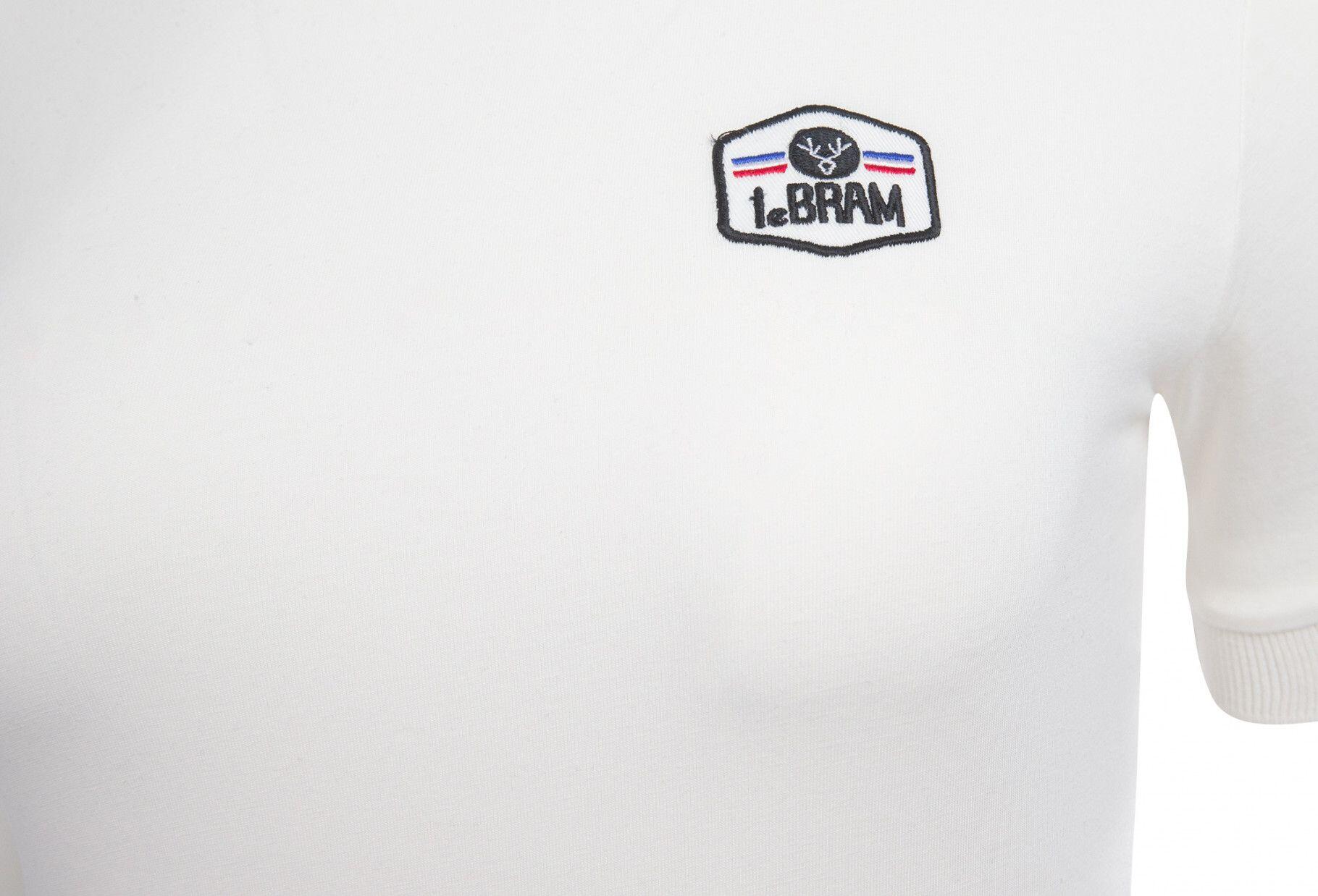 LeBram Camiseta de manga corta para mujer Marshmallow / White 4/5