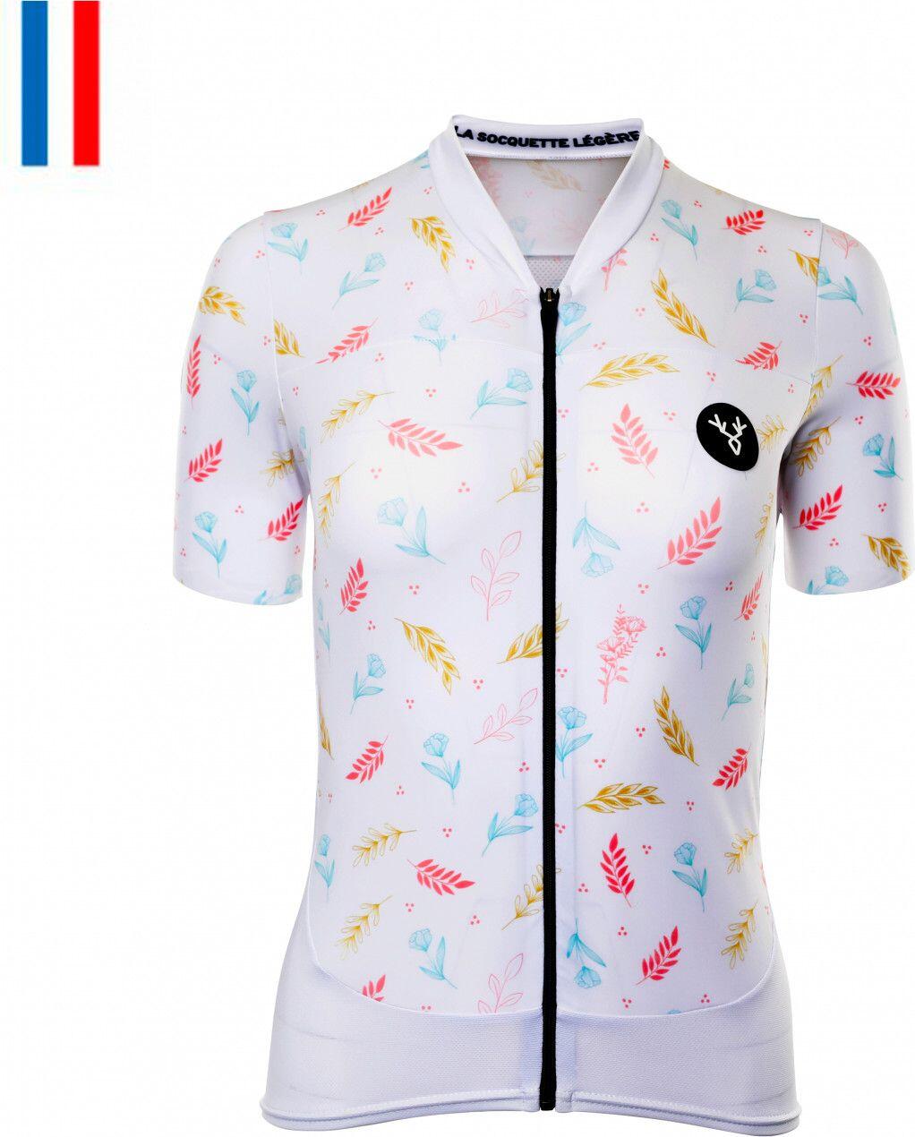 LeBram La Faye Maillot Manga Corta Mujer Ajuste Blanco 2/7