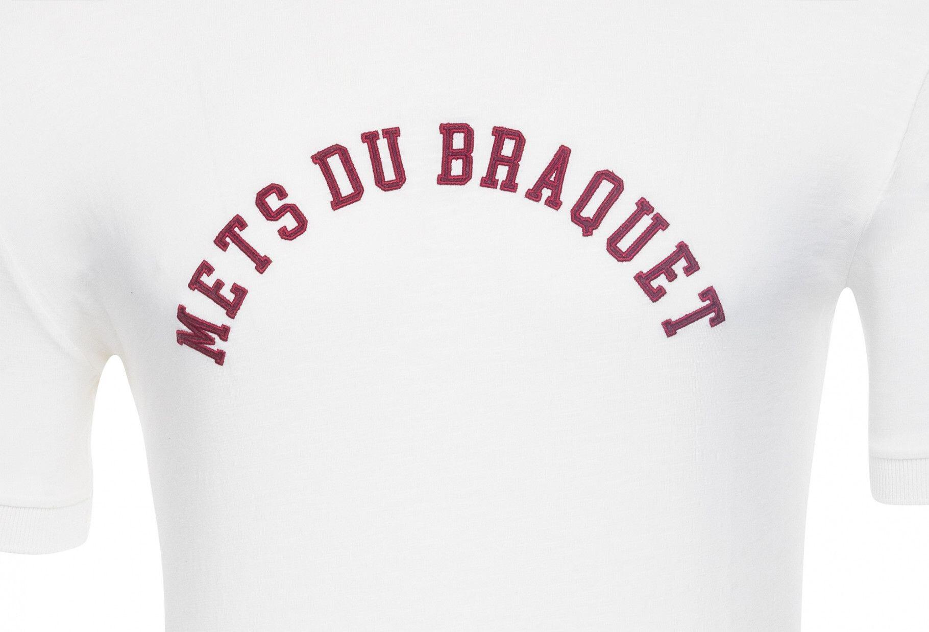Camiseta LeBram "Mets du Braquet" Manga Corta Marshmallow Blanco 4/5