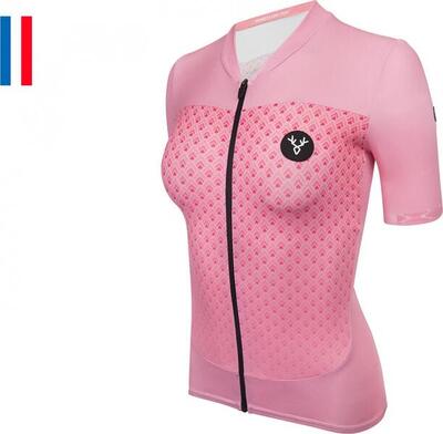 Lebram women's portillon salmon tailored fit short sleeve jersey