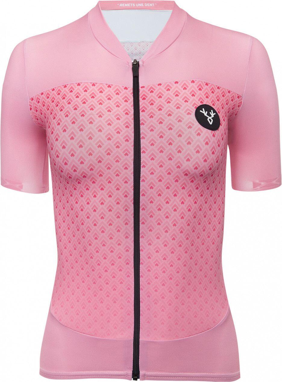 Maglia a maniche corte da donna LeBram Portillon color salmone 3/6