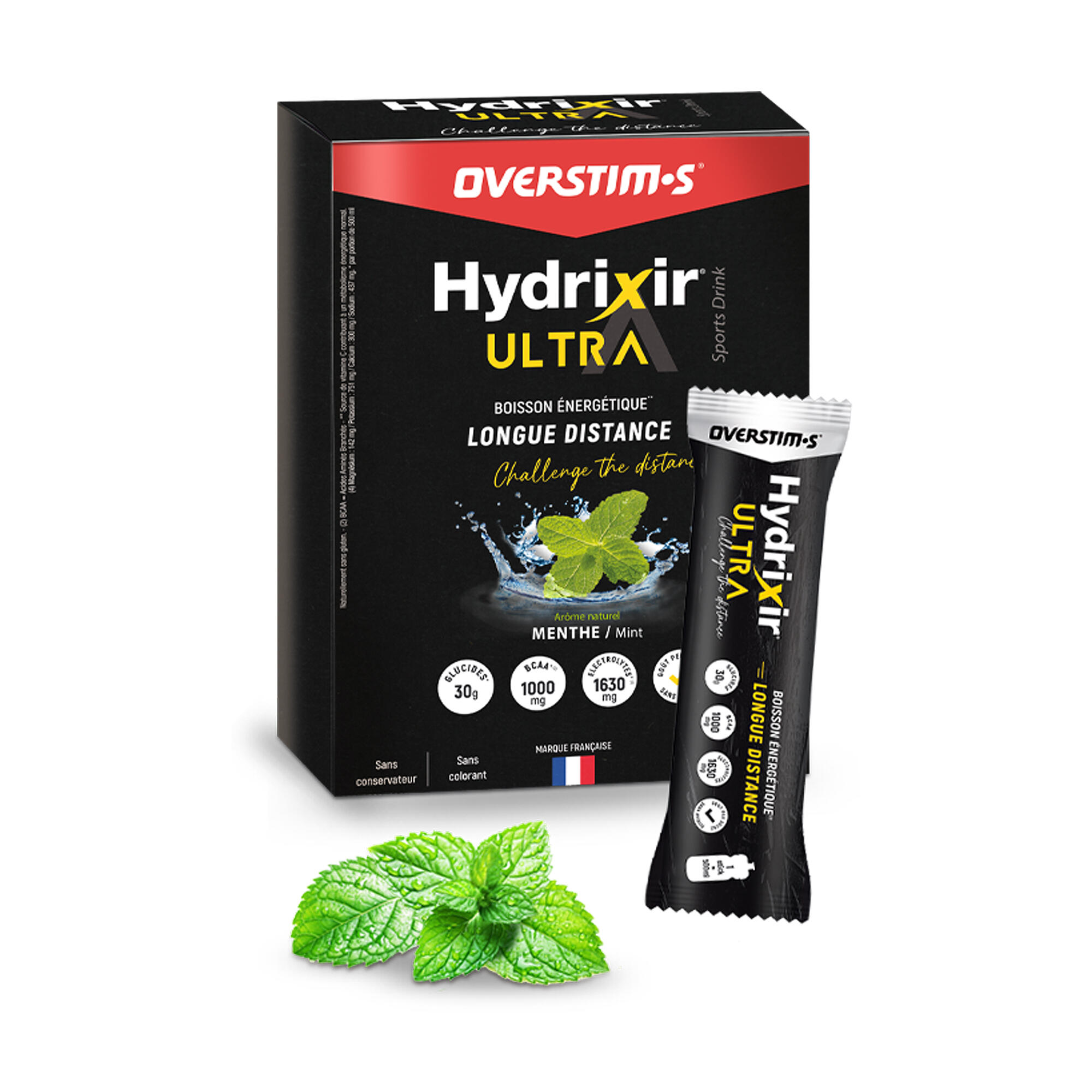 Overstim.s - Boisson Isotonique - Hydrixir Ultra - Menthe (10x40g) - Boisson Isotonique - 400 G - Decathlon