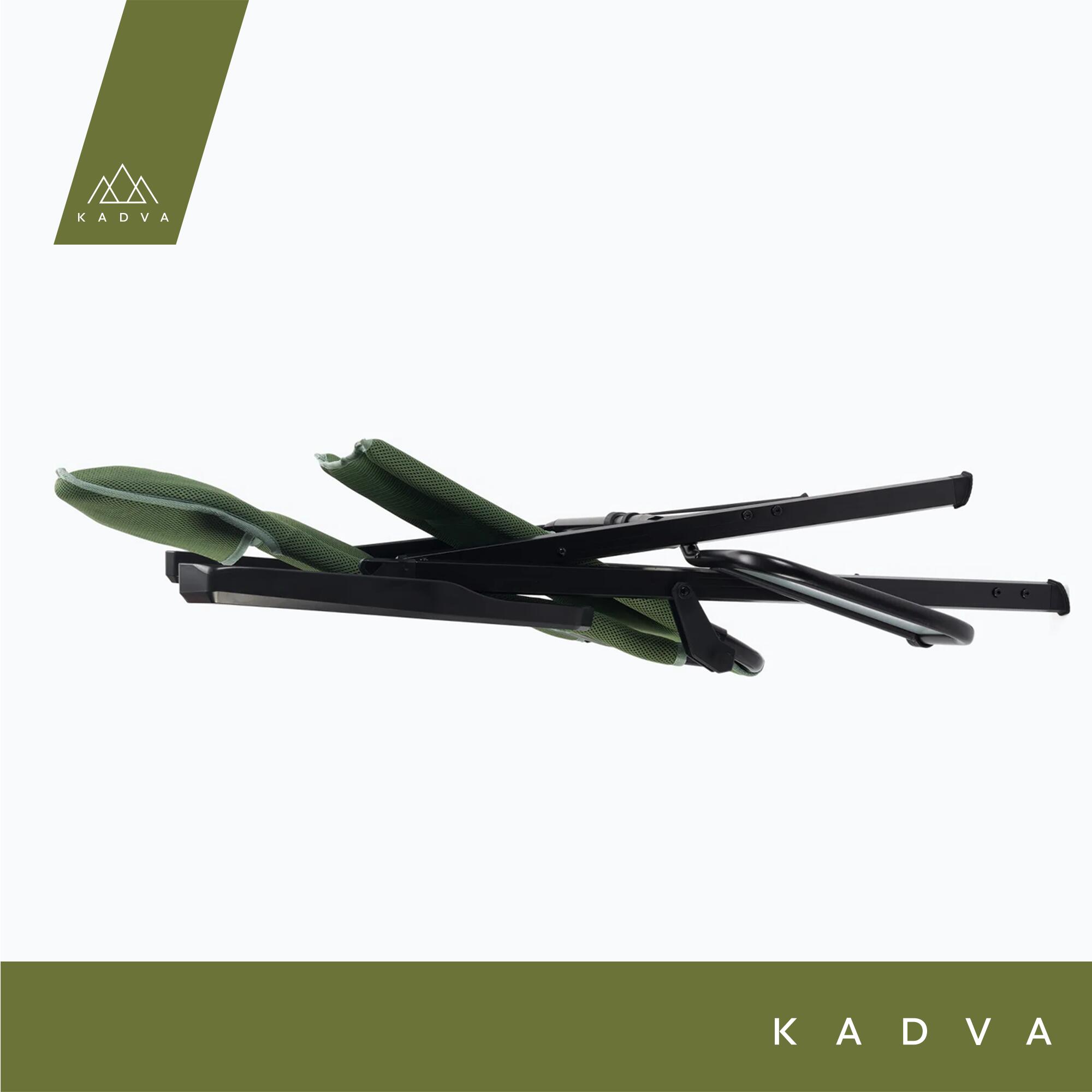 KADVA CAMPchair 2.0 Faltstuhl - Klappbarer Campingstuhl Mit Kissen & Verstellbarer Lehne