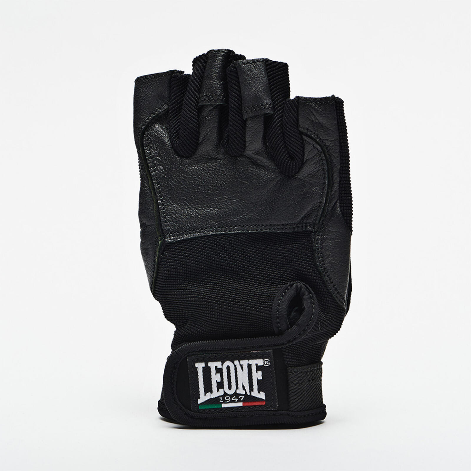 Leone1947 GYM GLOVES guantes de gimnasio negro XS 3/5